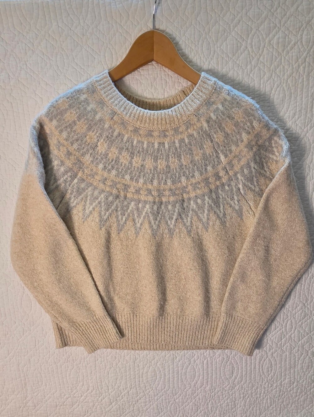 Rachel Zoe Fair Isle Crewneck Sweater